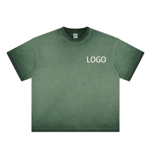 เสื้อยืดคอตตอน 100% ซักกรด ซักด่าง พิมพ์โลโก้ตามสั่ง ขายส่ง สำหรับผู้ชายไซส์ใหญ่ ทรงสูง พลัสไซส์ สไตล์วินเทจ แห้งเร็ว เป็นมิตรกับสิ่งแวดล้อม - Product Image 2