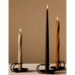 Support de bougie moderne en métal doré en forme d'étoile, bougeoir en verre pour bougies chauffe-plat, centre de table géométrique pour la maison et les mariages - Product Image 3