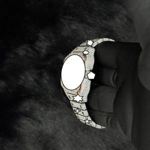 Reloj de Lujo con Incrustaciones de Diamantes, Mecánico, Antiguo, con Esfera de Cristal Analógica, Personalizable, Unisex - Product Image 3