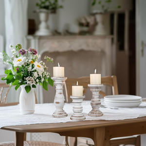 Custom Logo Design Supplier Best Selling Wooden <b>Pillar</b> <b>Candle</b> Stand From Made of Mango Wood <b>Candle</b> Stand for Home Decoration - Product Image 5