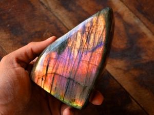 Piedra de Labradorita Natural de Colores al por Mayor, Cristal en Bruto, Piedra de Luna Azul para Sanación - Product Image 2