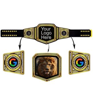 Ceinture de championnat personnalisée de haute qualité, nouveau design pour enfants, pour la boxe, la lutte, le MMA, le taekwondo, le karaté, le judo - Product Image 1