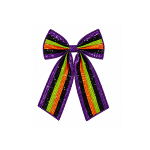 Accesorio para el Cabello con Lazo de Cuentas Inspirado en Halloween, Pinza para el Cabello con Lazo de Cuentas Personalizada, Nuevo Lanzamiento de Moda, Diseño de Lazo con Lentejuelas, Gran Venta - Product Image 1