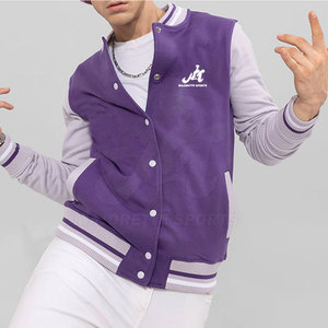 แจ็คเก็ต Letterman ดีไซน์ยอดเยี่ยมสำหรับสตรีทแวร์ บริการ OEM MOQ ต่ำ สำหรับชุดแฟชั่นทันสมัยทรงหลวมสำหรับผู้ชาย - Product Image 5