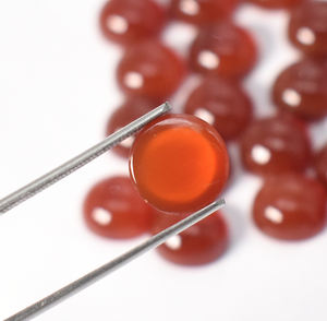 Granate Hessonita Natural, Cabujón Redondo, Base Plana, Calibrado, Lote de Gemas al por Mayor Disponible, 10 mm, Gema Suelta para Joyería - Product Image 6