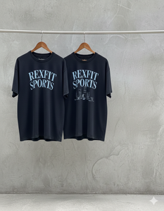 Camiseta Deportiva Rexfit de Gran Tamaño, Lisa, para Impresión Personalizada, Estilo Vintage, Lavado Ácido, Desgastada, Estilo Urbano - Product Image 1