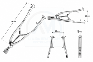 Retractor Oftálmico para Ojos, Instrumento Quirúrgico para Cirugía Ocular, Operación Manual, Certificado CE Clase I - Product Image 4