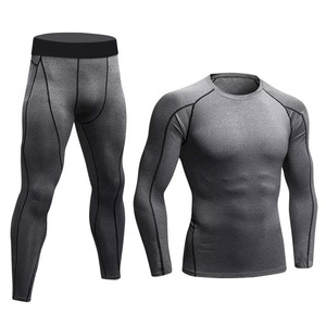 Men's Gym Sportswear Polyester/Nylon Breathable 240g Rash Guard MMA BJJ Set for Training & Competition - Product Image 2
