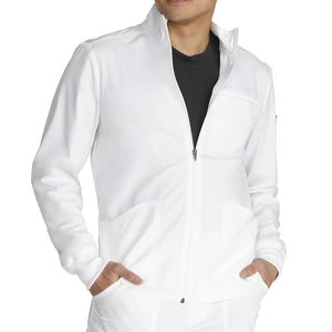 Blouses médicales respirantes en polyester à manches longues pour hommes, coupe confortable, infirmiers, plusieurs poches, ensemble uniforme extensible - Product Image 6