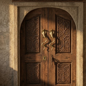 Poignée de porte en laiton vintage de qualité supérieure en forme de serpent |   Quincaillerie de porte décorative en forme de serpent antique pour la décoration de la maison - Édition de luxe - Product Image 2