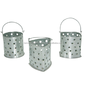 Juego de macetas de diseñador de flores de Metal de alta calidad de 3 piezas de forma redonda para restaurante, jardín, accesorios decorativos para macetas florales - Product Image 5