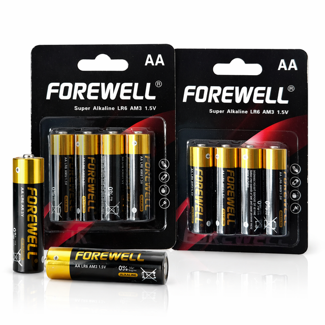 LR6 AA Alkaline Battery Long Lasting Power for Toys & Remote Control Manufacturer Wholesale Private Label Custom Design
