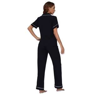 Camisones de Seda Personalizados al por Mayor, Conjuntos de Pijamas para Mujer, Transpirables, Conjunto de 2 Piezas para Mamá, Ropa de Dormir, Ropa de Casa para Mujer y Niña - Product Image 2