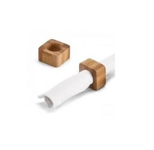 Eco Friendly Wooden Napkin Rings Handmade Solid Wood Serviette Holder Set for Dining Table Decor - Product Image 2