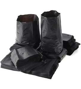 18 Gallon Grow Bag Black <b>Plastic</b> Grow Bags with Drainage Holes <b>for</b> Home Gardening - Product Image 2
