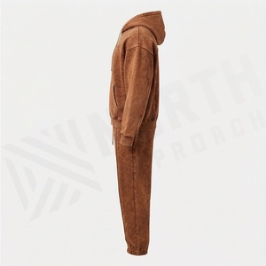 Mens Wholesale Long Sleeves Casual Wear Acid Wash <b>Tracksuit</b> Customized Design OEM Service Quality Jogging Activewear - Product Image 3