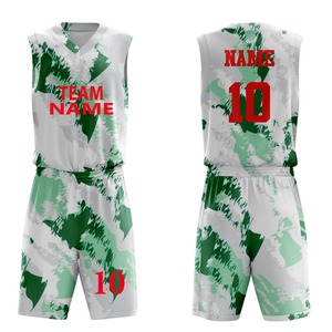Uniforme de basketball pour hommes de qualité supérieure, à séchage rapide, anti-transpiration, antibactérien, personnalisable, imprimé par sublimation, respirant - Product Image 3