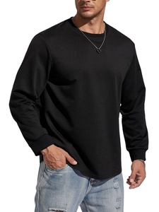 T-shirt à manches longues en twill pour homme, 100% coton, doux, confortable, décontracté, respirant, écologique, coupe classique - Product Image 2