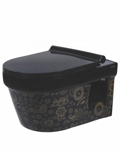 Gạch Đen Mộc Mạc Màu Retro Không Vành Treo Tường Tủ Nước Kích Thước Tiêu Chuẩn Chất Lượng Tốt Nhất Gốm Nhà Vệ Sinh Commode EWC Vệ Sinh - Product Image 2