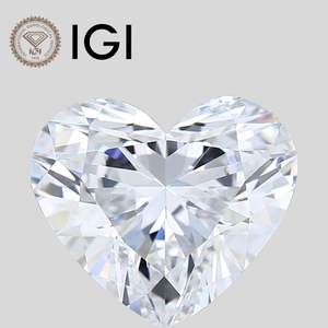 Diamante Cultivado en Laboratorio con Corte Corazón de 5.00ct, Claridad F VS2, Certificado IGI para Joyería - Product Image 1