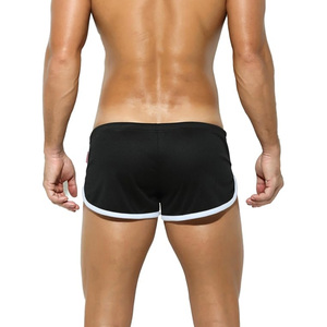 High Demand <b>Men's</b> Split <b>Shorts</b> with Pouch Wholesale Custom Athletic Quick Dry Breathable <b>White</b> Trim Running Split Gym <b>Shorts</b> - Product Image 2