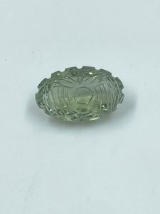 R.K. GEMS & JEWELLERY พลอยแอมเมทิสต์สีเขียวทรงดอกไม้คุณภาพสูง น้ำหนัก 16.20 กะรัต ขนาด 13.20x21 มม. สำหรับทำเครื่องประดับ - Product Image 2