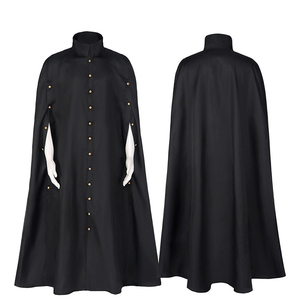 Capa Unisex Medieval Renacentista Retro con Capucha, Abrigo de Caballero o Grim Reaper, Chaquetas y Abrigos para Halloween, Disfraces de Cosplay para Adultos de Películas y TV - Product Image 2