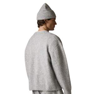 Pull en maille gris à col rond avec bordure contrastée, doux, confortable, ajusté, léger, pour un usage décontracté - Product Image 5