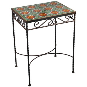 Mesa de Centro de Hierro Esmaltado Personalizable, Moderna y Ecológica, de Alta Calidad, con Piedras Preciosas, para Sala de Estar - Product Image 1