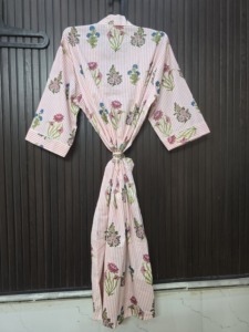 Robe de Douche Kimono Faite à la Main, Robe de Maternité, Cadeaux pour Femmes, Haut Kimono, Robe de Nuit, Robe de Plage - Product Image 3