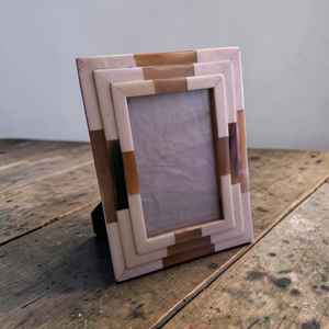 กรอบรูปทำมือจากเขาสัตว์เคลือบเงาอย่างดี ของตกแต่งบ้านสุดหรู ราคาประหยัด - Product Image 1