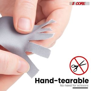 Nastro Adesivo Professionale per Gaffers, 2 Pollici x 30 Iarde, 4 Pezzi, Nero, in Cotone Resistente, Finitura Opaca Non Riflettente, Adesivo Resistente all'Acqua - Product Image 4