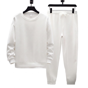 Ensemble sweat-shirt à col rond et pantalon de jogging pour homme, 2 pièces, vêtements de sport décontractés, sweat-shirt à capuche, vente en gros - Product Image 1