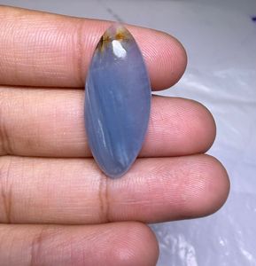 Cabujón de Calcita Azul Natural con Bandas, Gema Suelta al por Mayor, Calcita Azul Natural Hecha a Mano, Gema Suelta - Product Image 2