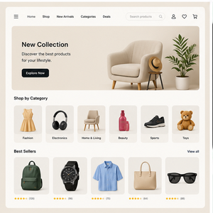 Plataforma avanzada de desarrollo de sitios web de comercio electrónico y aplicaciones móviles para tiendas en línea, comercios minoristas y negocios de mercado. - Product Image 3