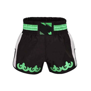 Short de combat Muay Thai et boxe pour hommes, en satin extensible respirant et à séchage rapide, 100 % polyester, personnalisable en gros - Product Image 4