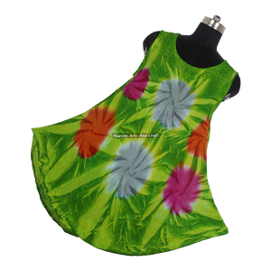 Robe longue sans manches à col rond imprimé Tie-Dye 2026 – Tenue d'été élégante pour femme, style streetwear et soirée - Product Image 5
