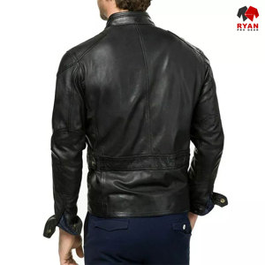 Ryan Pro Gear แจ็กเก็ตหนังระบายอากาศได้ดีสำหรับผู้ชายออกแบบโลโก้พิมพ์ลายได้ตามต้องการ - Product Image 6