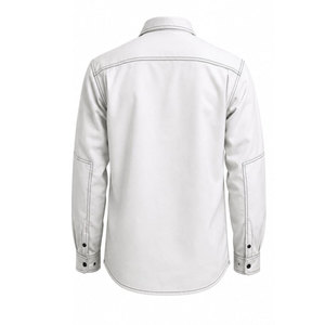 CAT2 Safety Flame Retardant FRC Woven Men's <b>Welding</b> <b>Shirt</b> 7.5OZ NFPA2112 Pearl Button Cuffs FR <b>Shirt</b> - Product Image 3
