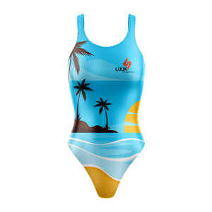 Traje de Baño de Talla Grande para Mujer, de Una Pieza, Cintura Alta, Control de Abdomen, Traje de Baño Modesto, Venta al por Mayor OEM, Ropa de Playa y Resort - Product Image 4
