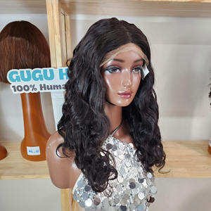 ผมแท้ 300 กรัม ขายดี รับประกันคุณภาพ ผมยาวใส สำหรับวิกผมแบบลูกไม้ด้านหน้า 24 นิ้ว แบบ Super Double Drawn 5x5 Lace - Product Image 2