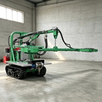 Machine à secouer les fruits de ferme, secoueur de troncs, pour opérations de récolte en verger, secoueur d'olives automoteur, machine de récolte