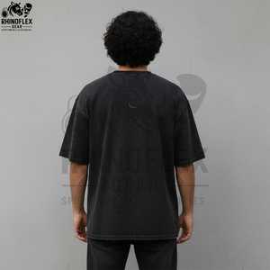 T-shirts surdimensionnés personnalisés de haute qualité, faible MOQ OEM, impression DTG, DTF, sérigraphie, impression en relief, logo graphique, streetwear, t-shirts DTF - Product Image 2