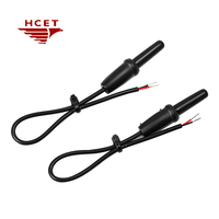 Disesuaikan termometer detektor tahan air PT100 Sensor RTD Sensor suhu PT1000 3 kawat kabel PTFE 400C PT