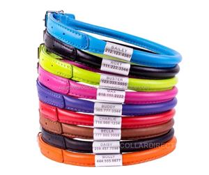 Luxury Comfortable Leather <b>Dog</b> Collar for <b>Training</b> Solid Pattern Lace Rivet Decor Buckle Closure Customized Brand Logo Walking - Product Image 1