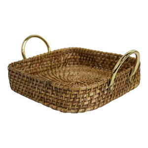 Panier de rangement décoratif en osier Décoration d'intérieur Panier tissé en rotin d'organisation - Product Image 2