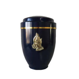 Urne funéraire en métal Black Wolf Moon pour cendres, urne commémorative pour adulte avec motif ciel nocturne pour exposition à domicile - Product Image 5