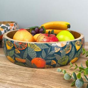 ชามไม้ทำมือรักษ์โลก ปลอดภัยสำหรับอาหาร ทันสมัย เหมาะสำหรับเสิร์ฟซุปและสลัด ใช้ในบ้าน โรงแรม ภาชนะใส่อาหาร จากซัพพลายเออร์อินเดีย - Product Image 5