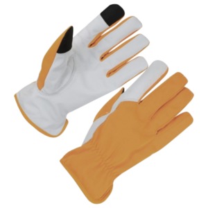 ถุงมือขับรถหนังสีดำแบบเต็มนิ้ว ถุงมือขับรถแบบระบายอากาศได้ - Product Image 2
