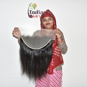 <b>Cheap</b> 100% Machine Double Drawn Wholesale Remy Virgin Indian Straight 13*4 HD Frontal Loose Wave Clip-in/Weave Women Human Hair - Product Image 4